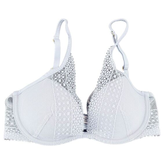 Victoria's Secret Other - Incredible by Victoria’s Secret 32C Off Lilac Lace Push-Up Plunge Bra